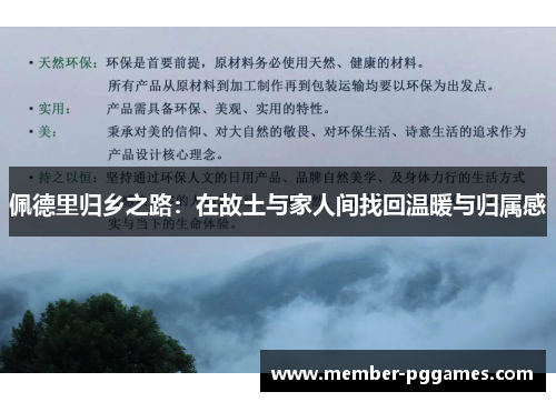 佩德里归乡之路：在故土与家人间找回温暖与归属感